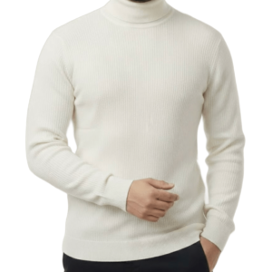 White (High Neck T-Shirt)